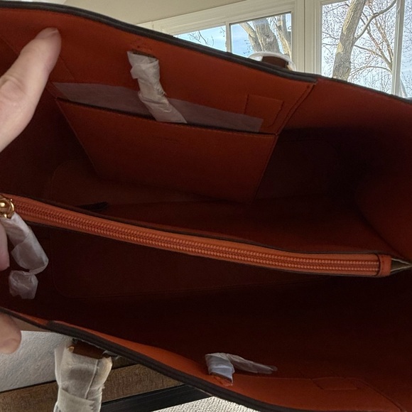 Lauren Ralph Lauren Brown Marcy large tote bag NWT - Picture 4 of 14